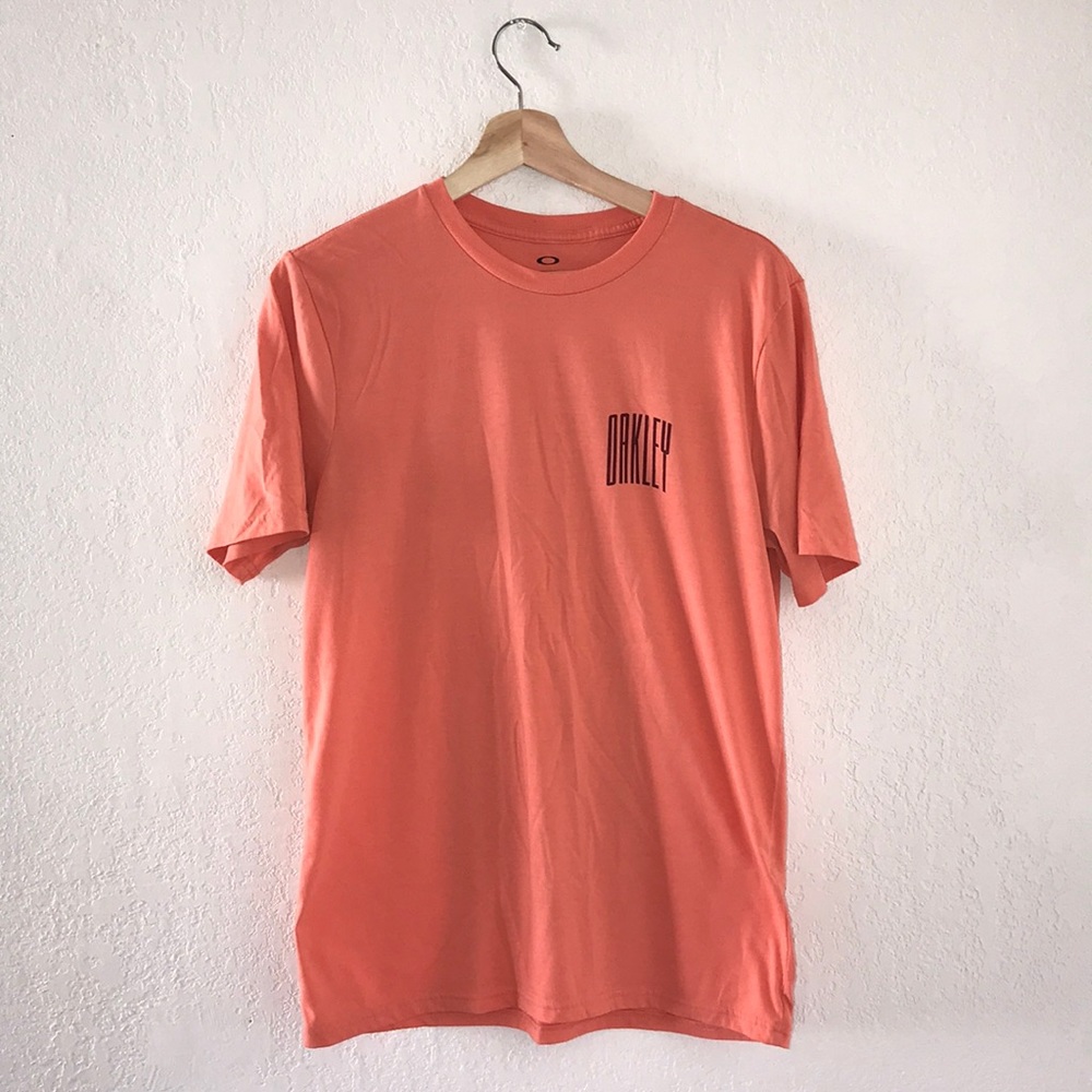 Oakley salmon pink graphic T-shirt